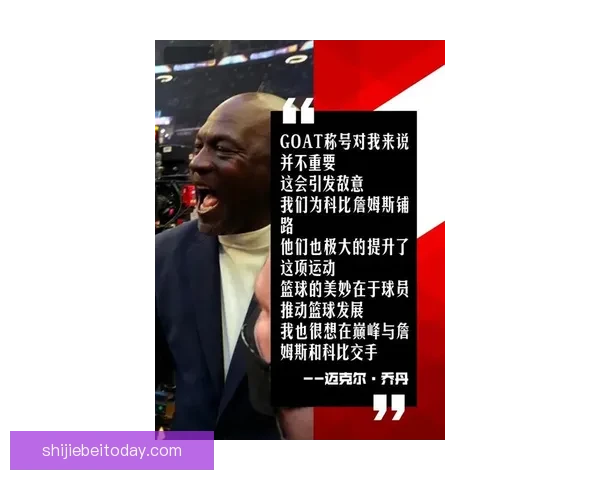 乔丹重申不存在GOAT之争 自信源自天生竞争心态并以赛车缓解篮球思念